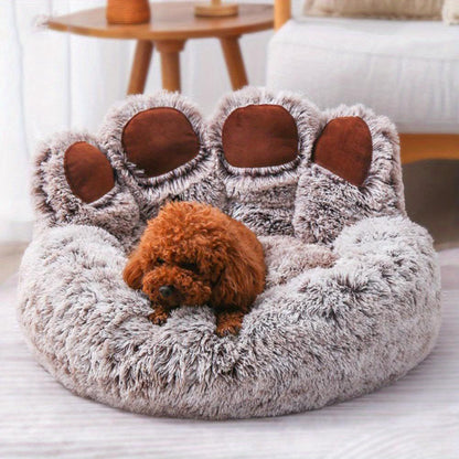 Paw Shape Comfortable Pet Cushion Bed | Pet-Friendly Cat Dog Soft Fluffy Sofa Furniture - Besontique