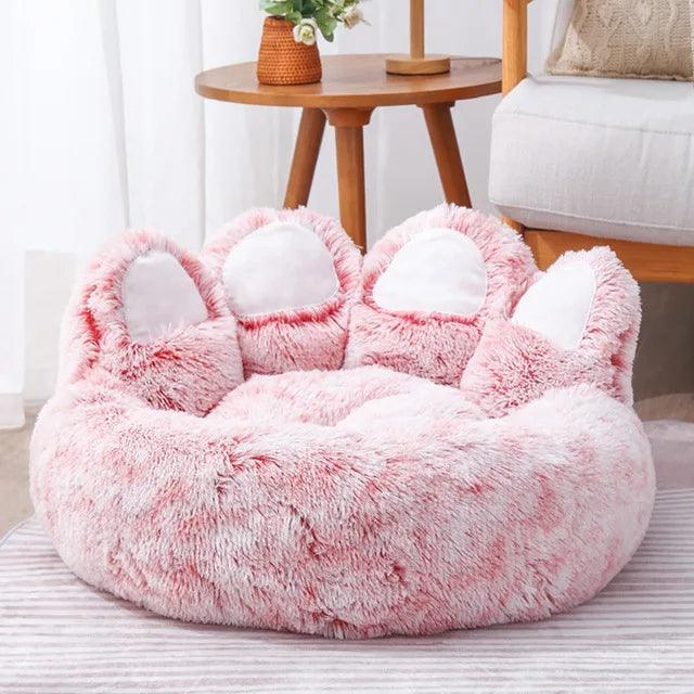 Paw Shape Comfortable Pet Cushion Bed | Pet-Friendly Cat Dog Soft Fluffy Sofa Furniture - Besontique