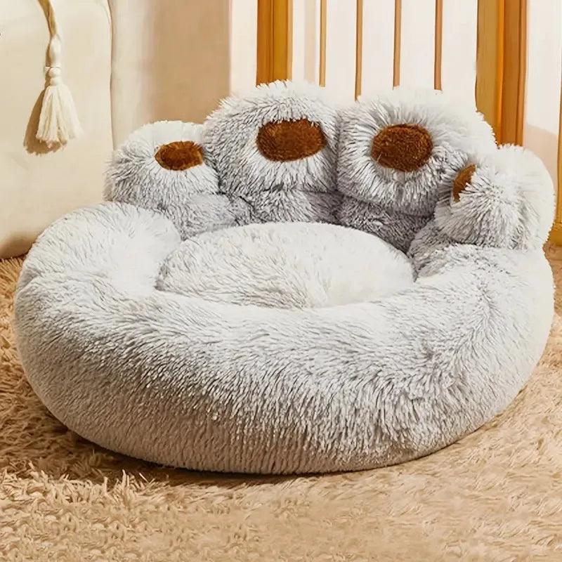 Paw Shape ver.2 Comfortable Pet Cushion Bed Pet Friendly Cat Dog Soft Fluffy Sofa Furniture