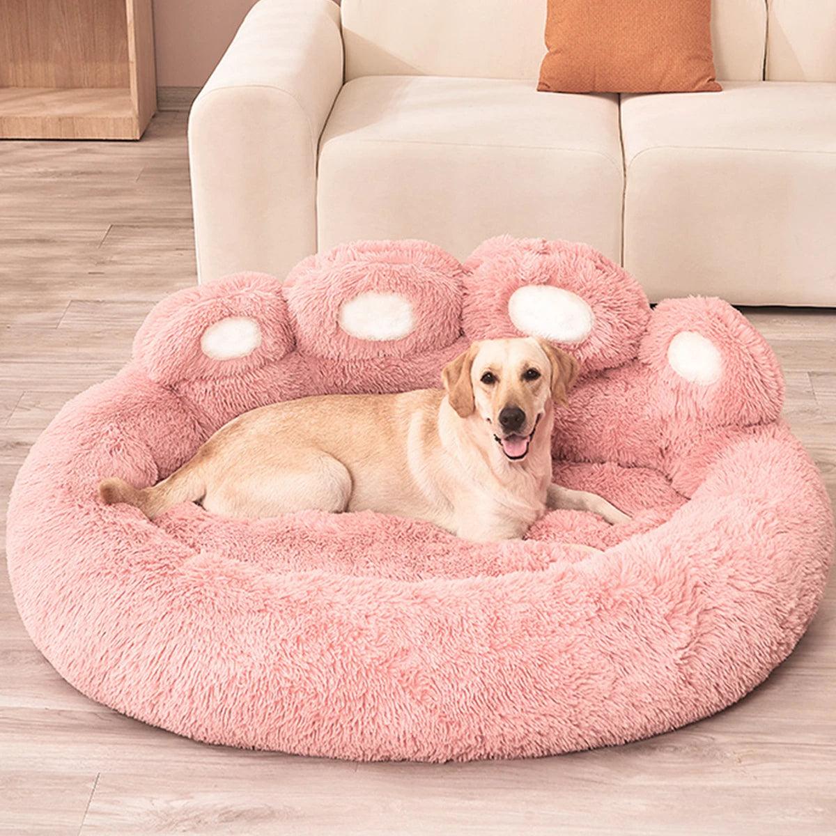 Paw Shape ver.2 Comfortable Pet Cushion Bed | Pet-Friendly Cat Dog Soft Fluffy Sofa Furniture - Besontique