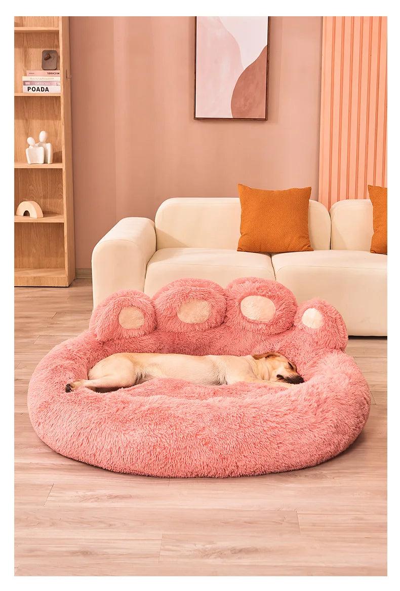 Paw Shape ver.2 Comfortable Pet Cushion Bed | Pet-Friendly Cat Dog Soft Fluffy Sofa Furniture - Besontique