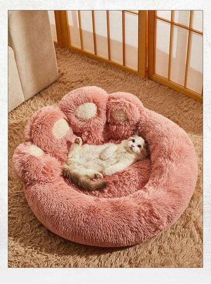 Paw Shape ver.2 Comfortable Pet Cushion Bed | Pet-Friendly Cat Dog Soft Fluffy Sofa Furniture - Besontique