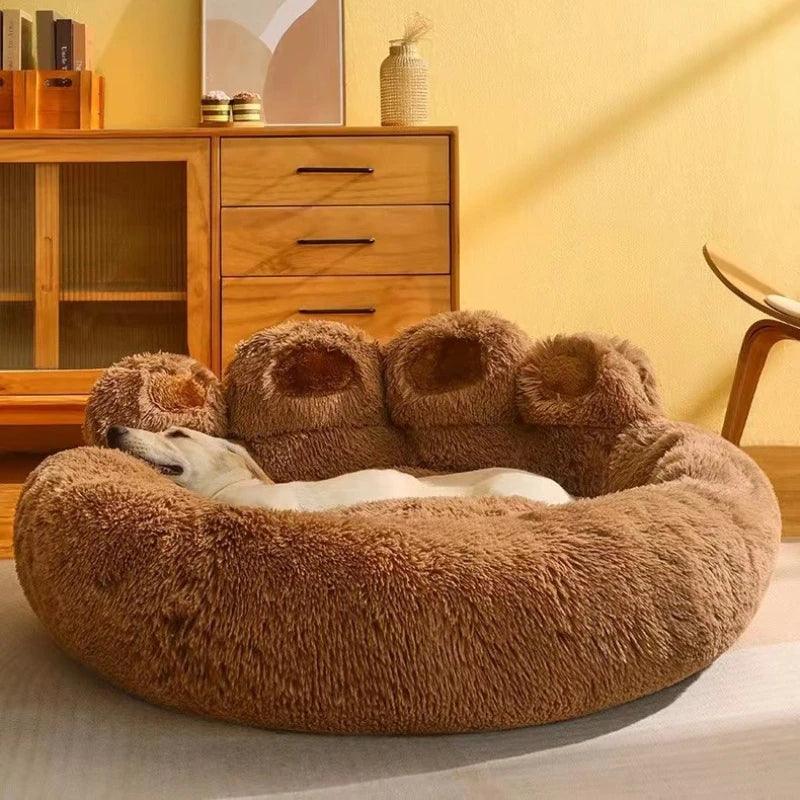 Paw Shape ver.2 Comfortable Pet Cushion Bed | Pet-Friendly Cat Dog Soft Fluffy Sofa Furniture - Besontique