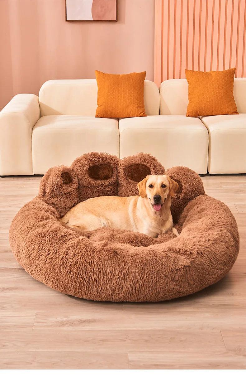 Paw Shape ver.2 Comfortable Pet Cushion Bed | Pet-Friendly Cat Dog Soft Fluffy Sofa Furniture - Besontique