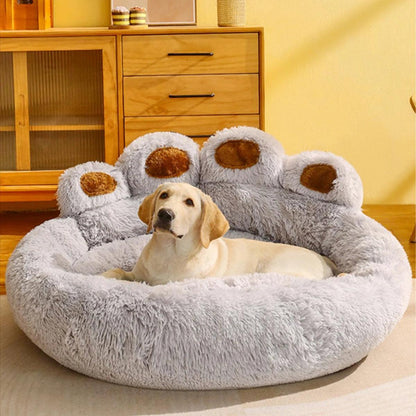 Paw Shape ver.2 Comfortable Pet Cushion Bed | Pet-Friendly Cat Dog Soft Fluffy Sofa Furniture - Besontique