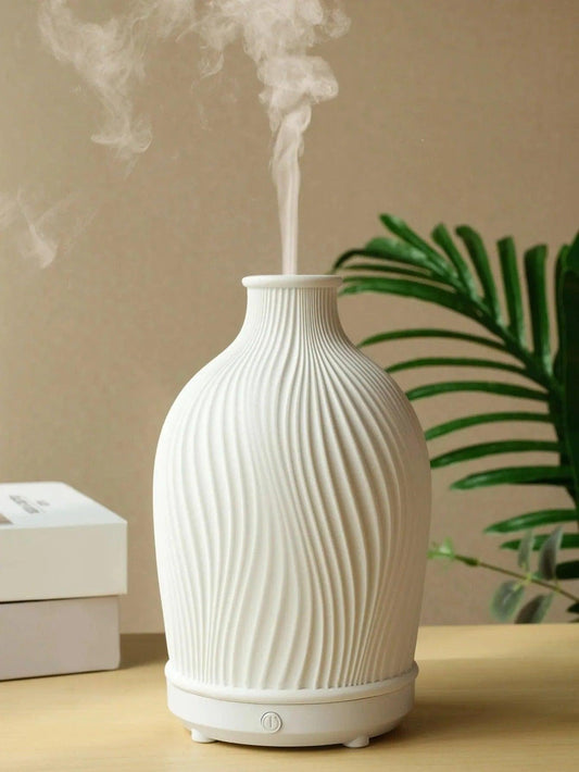 Polyresin Vase shape Essential Oil Humidifier │ Modern Boho Ultrasonic USB charging Aroma Diffuser - Besontique Home