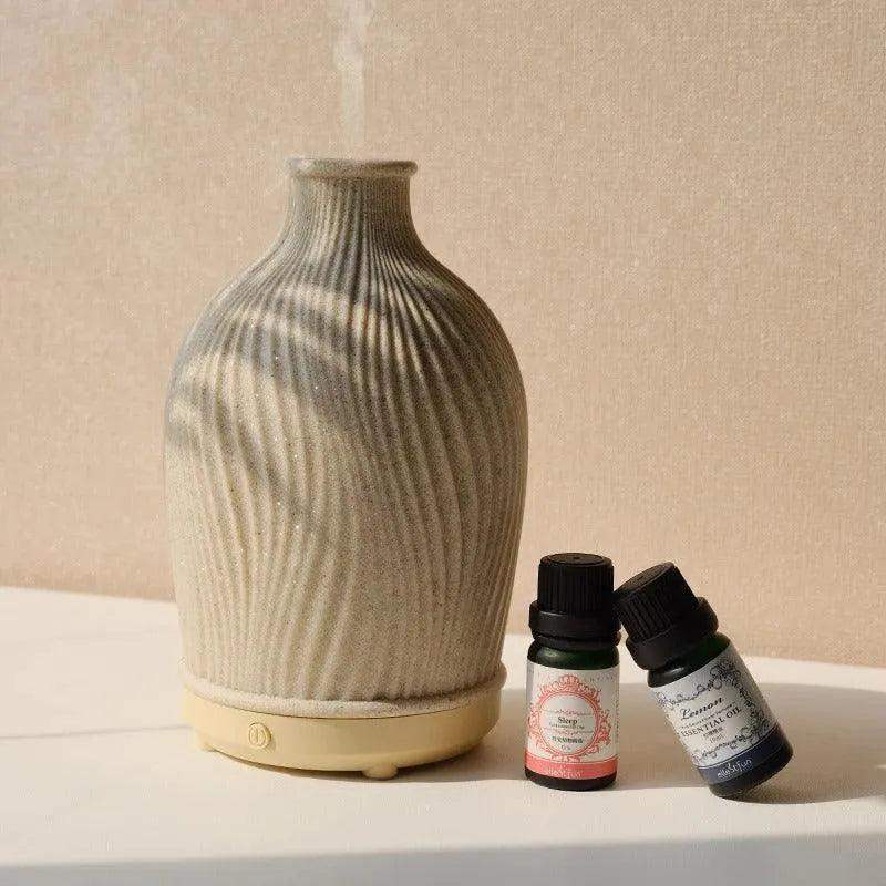 Polyresin Vase shape Essential Oil Humidifier │ Modern Boho Ultrasonic USB charging Aroma Diffuser - Besontique Home