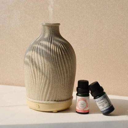 Polyresin Vase shape Essential Oil Humidifier │ Modern Boho Ultrasonic USB charging Aroma Diffuser - Besontique Home