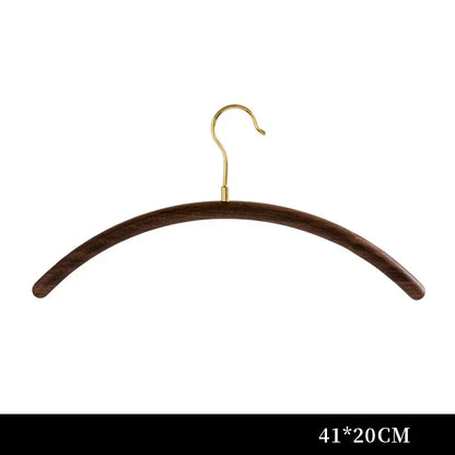 Premium Half-Round Design Wood Clothes Hanger │ Modern Retro Wooden Wardrobe Clothing Organizer - Besontique Home