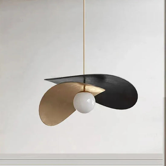 Modern French Black Gold Metal Glass Ball Ceiling Lamp │ Minimalist Dining Chandelier Besontique Home Decor