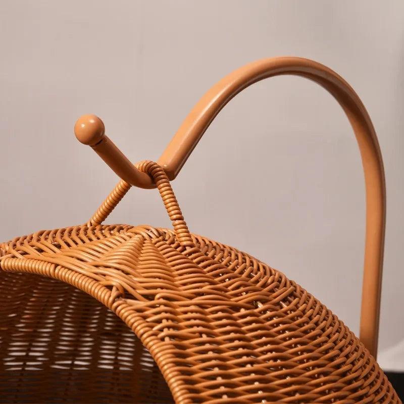 Rattan Cat Nest Hanging Basket | Pet-Friendly Pet Hammock Cat Dog Furniture - Besontique Home