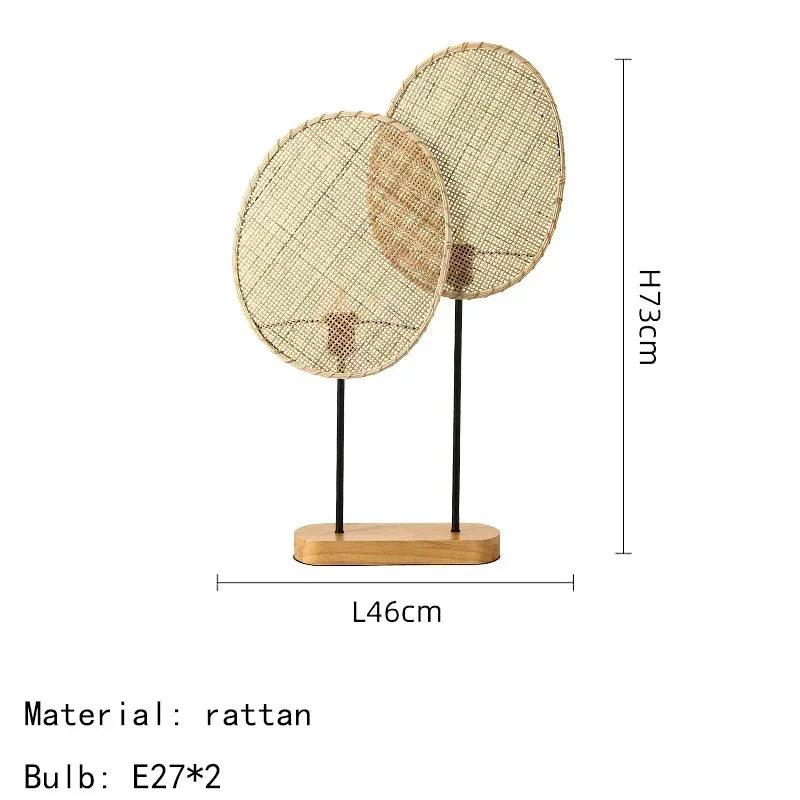 Rattan Weaving Japandi Floor Lamp │ Modern Vintage Home Mood Tall Stand Light - Besontique Home