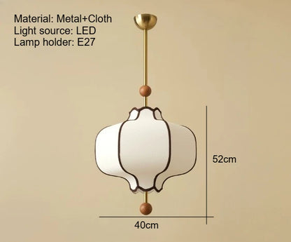 Retro Style Pendant Wooden Ball Ceiling Light │ Japandi Dining Room Hanging Lamp - Besontique Home