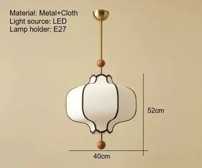 Retro Style Pendant Wooden Ball Ceiling Light │ Japandi Dining Room Hanging Lamp - Besontique Home