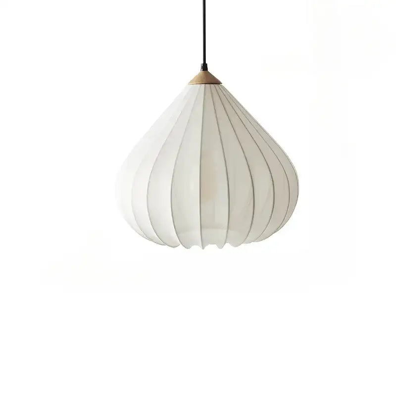 Retro Vintage Fabric Pendant Light – Japandi Art Deco Ceiling Chandelier - Besontique Home