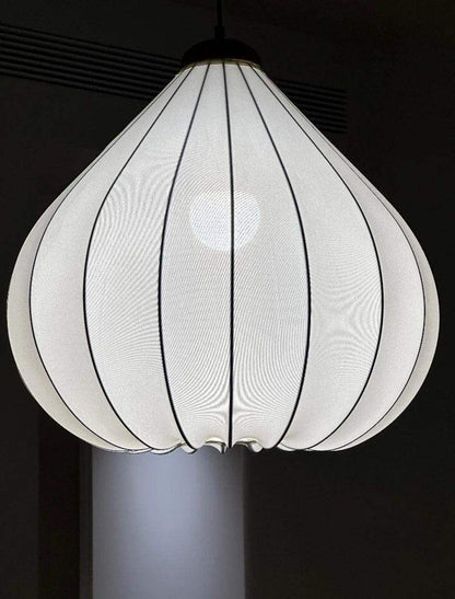 Retro Vintage Fabric Pendant Light – Japandi Art Deco Ceiling Chandelier - Besontique Home