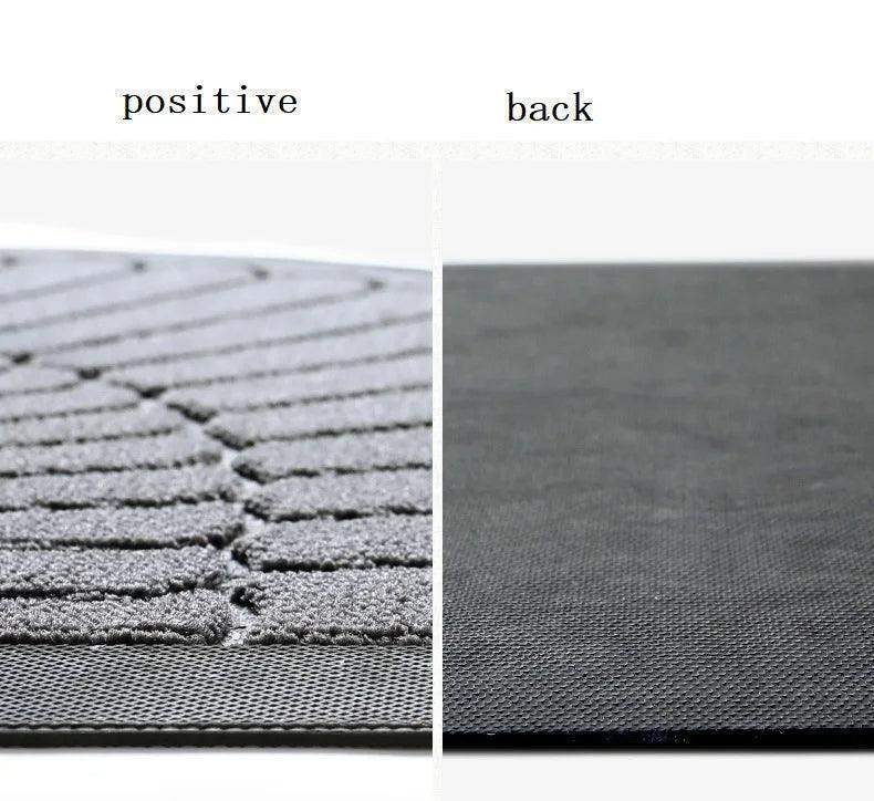 Semicircle Geometric Pattern PVC Door Mat │ Anti-slip Entrance Floor Rug Mat Footpad - Besontique Home