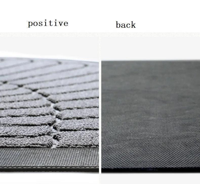 Semicircle Geometric Pattern PVC Door Mat │ Anti-slip Entrance Floor Rug Mat Footpad - Besontique Home