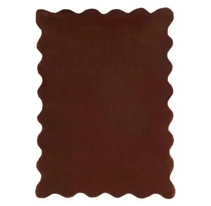 Simple Irregular Solid Color Rug Carpet │ Modern style Plush Bedroom Living room Floor Mat - Besontique Home