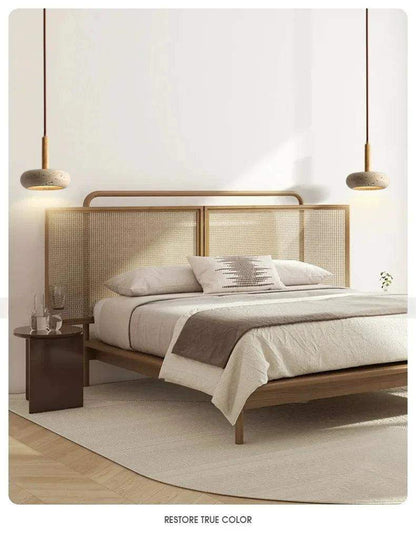 Small Travertine Marble Ceiling Lamp │ Modern Rustic Pendant Bedside Chandeliers Hanging Light - Besontique Home