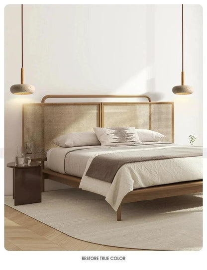 Small Travertine Marble Ceiling Lamp │ Modern Rustic Pendant Bedside Chandeliers Hanging Light - Besontique Home