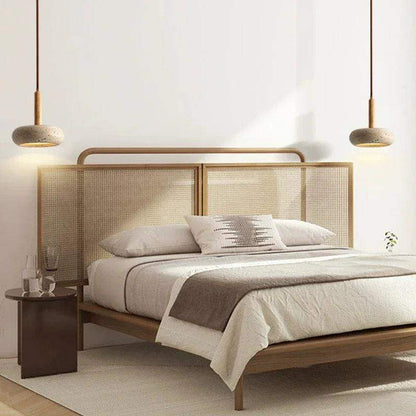 Small Travertine Marble Ceiling Lamp │ Modern Rustic Pendant Bedside Chandeliers Hanging Light - Besontique Home