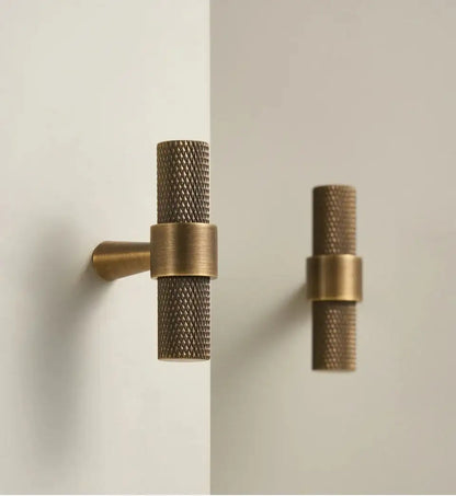 Solid Brass Retro Bronze Antique Furniture Door Knob │ Art Deco Kitchen Drawer Wardrobe Handles - Besontique Home