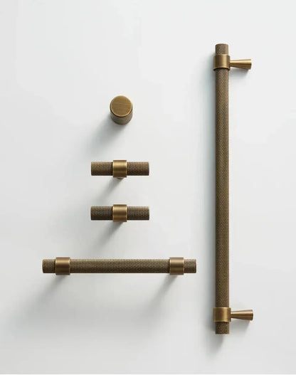 Solid Brass Retro Bronze Antique Furniture Door Knob │ Art Deco Kitchen Drawer Wardrobe Handles - Besontique Home