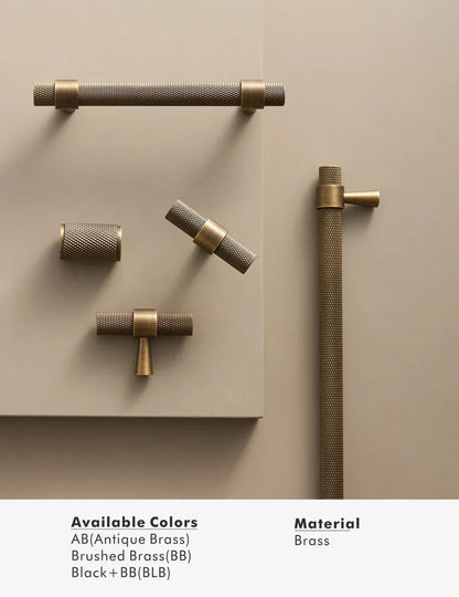 Solid Brass Retro Bronze Antique Furniture Door Knob │ Art Deco Kitchen Drawer Wardrobe Handles - Besontique Home