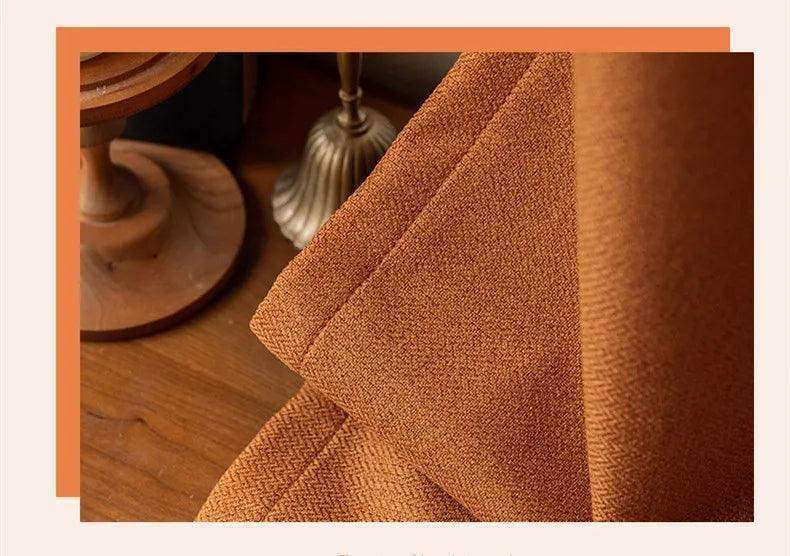 Solid Color Long High length Blackout Curtain │ For Minimal Modern Home Bedroom Decoration - Besontique Home