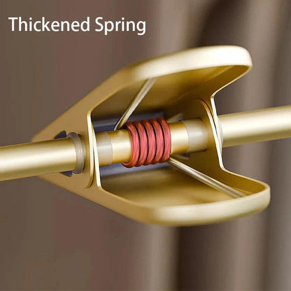 Solid Matte Gold/Silver Non-Slip Skirts Pants Hangers │ Clothes Wardrobe Trouser Rack with Adjustable Clips - Besontique Home