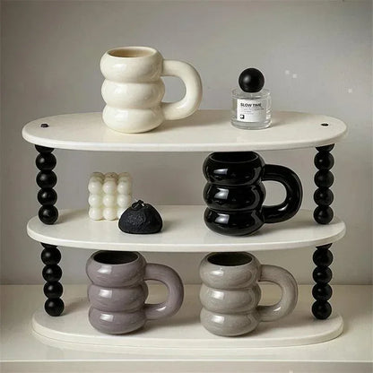 Thick Chunky Coffee Mug Milk Cup with Handle │ Ceramic Kitchenware - Besontique Home