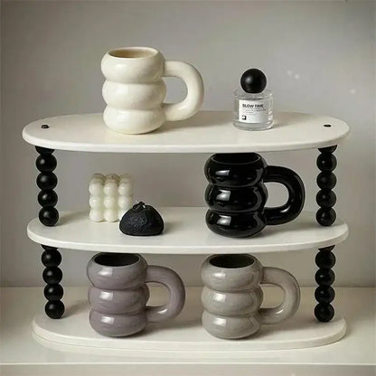 Thick Chunky Coffee Mug Milk Cup with Handle │ Ceramic Kitchenware - Besontique Home