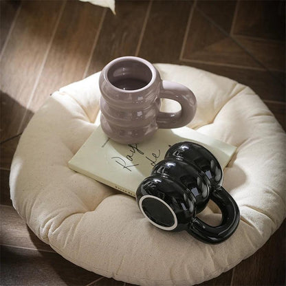 Thick Chunky Coffee Mug Milk Cup with Handle │ Ceramic Kitchenware - Besontique Home