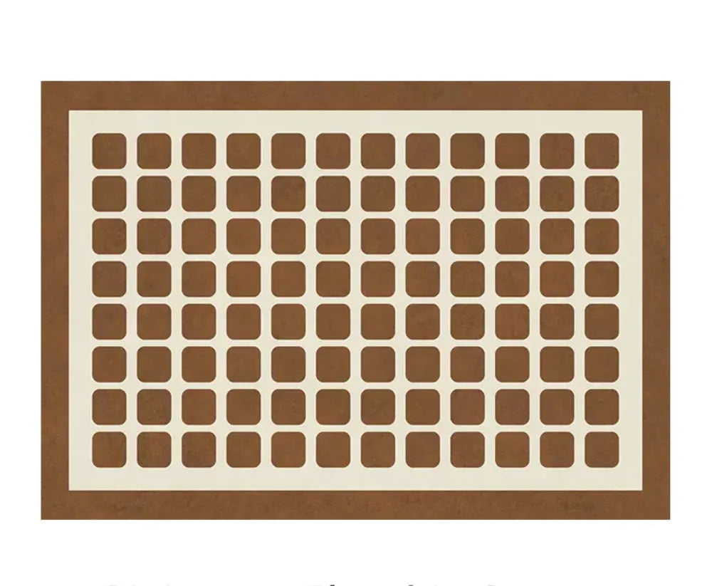Checkerboard Pattern Home Decor Carpet │ Modern Geometric Decorative Floor Rug Besontique Decoration