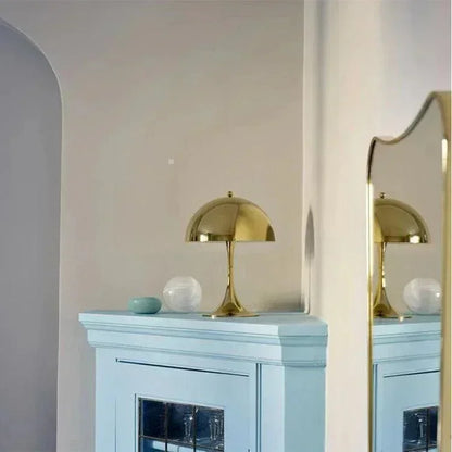 Vintage Design Mushroom Shaped Table Lamp Light (White / Black / Gold / Silver) - Besontique Home