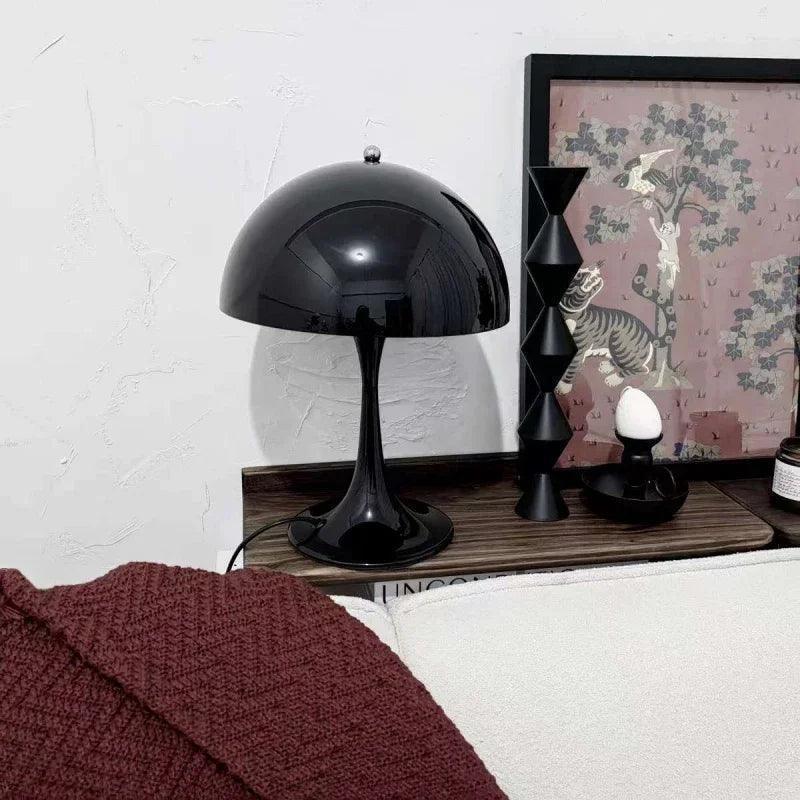 Vintage Design Mushroom Shaped Table Lamp Light (White / Black / Gold / Silver) - Besontique Home