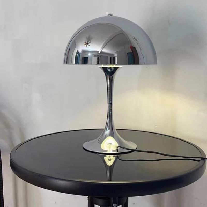 Vintage Design Mushroom Shaped Table Lamp Light (White / Black / Gold / Silver) - Besontique Home
