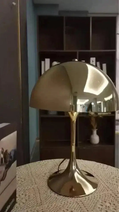 Vintage Design Mushroom Shaped Table Lamp Light (White / Black / Gold / Silver) - Besontique Home