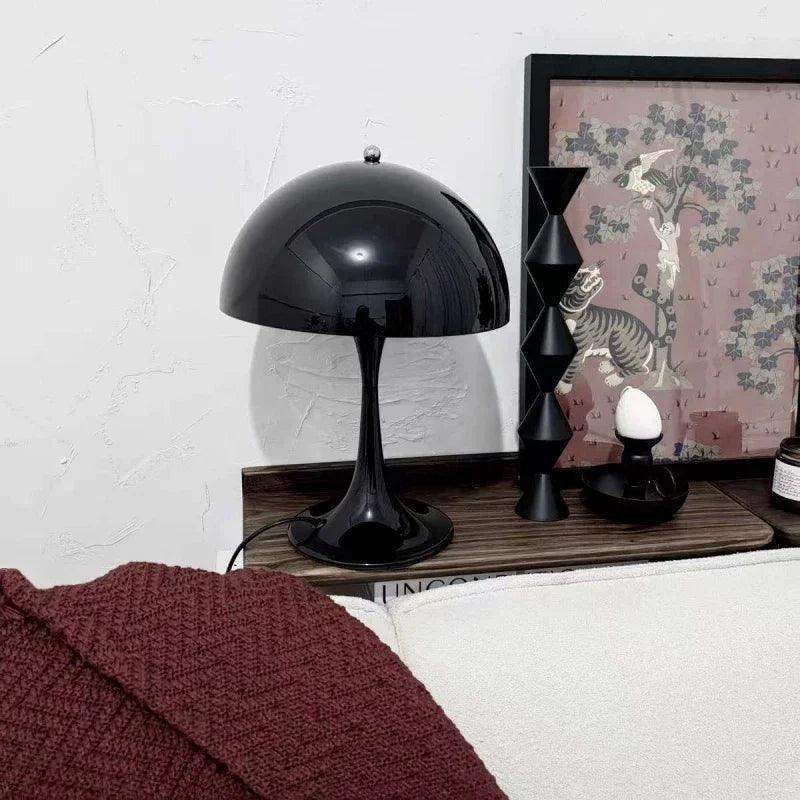Vintage Design Mushroom Shaped Table Lamp Light (White / Black / Gold / Silver) - Besontique Home