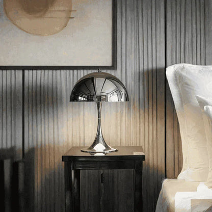 Vintage Design Mushroom Shaped Table Lamp Light (White / Black / Gold / Silver) - Besontique Home