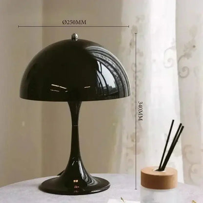 Vintage Design Mushroom Shaped Table Lamp Light (White / Black / Gold / Silver) - Besontique Home