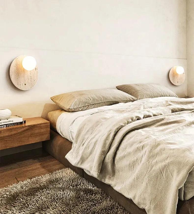 Vintage Natural Cave Stone Wall Lighting │ Modern Japanese Style LED Indoor Wall Mounted Lamp Light - Besontique Home