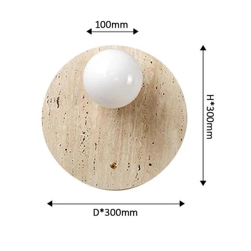 Vintage Natural Cave Stone Wall Lighting │ Modern Japanese Style LED Indoor Wall Mounted Lamp Light - Besontique Home