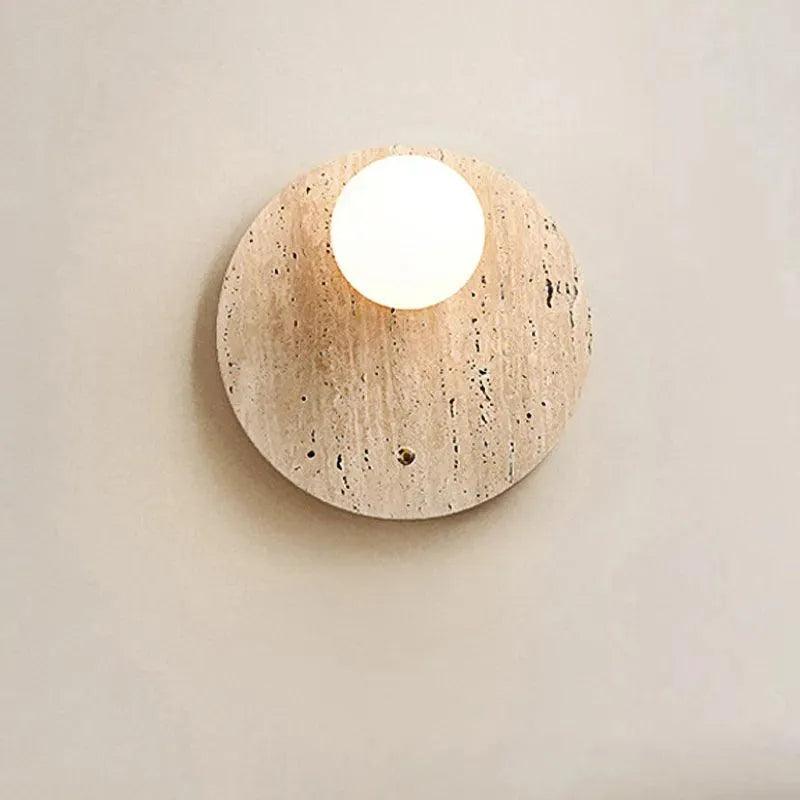Vintage Natural Cave Stone Wall Lighting │ Modern Japanese Style LED Indoor Wall Mounted Lamp Light - Besontique Home