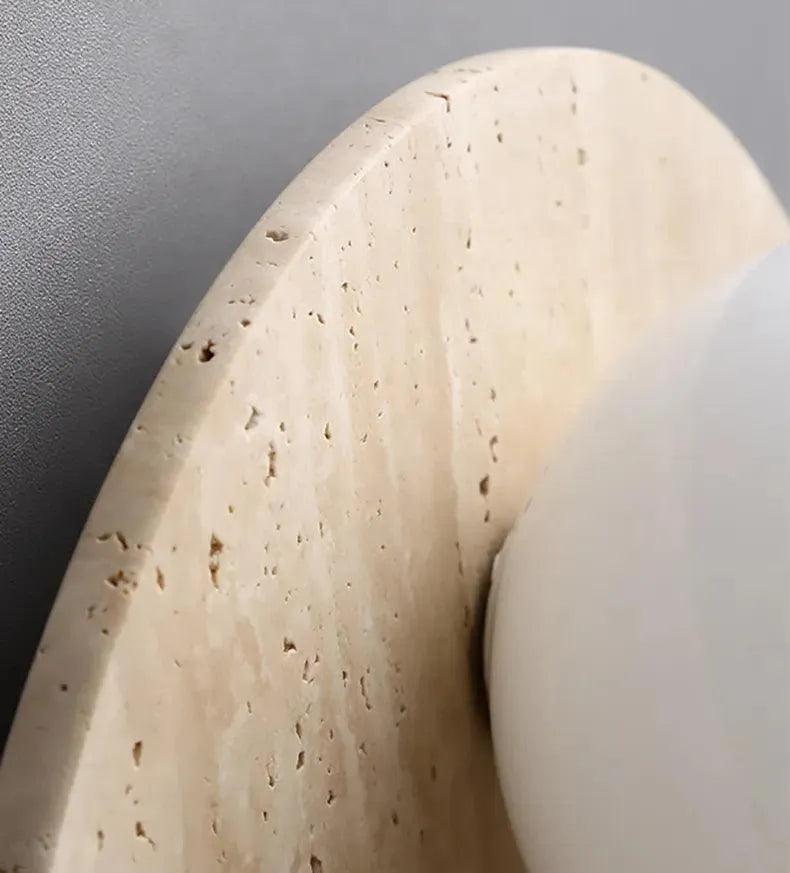 Vintage Natural Cave Stone Wall Lighting │ Modern Japanese Style LED Indoor Wall Mounted Lamp Light - Besontique Home