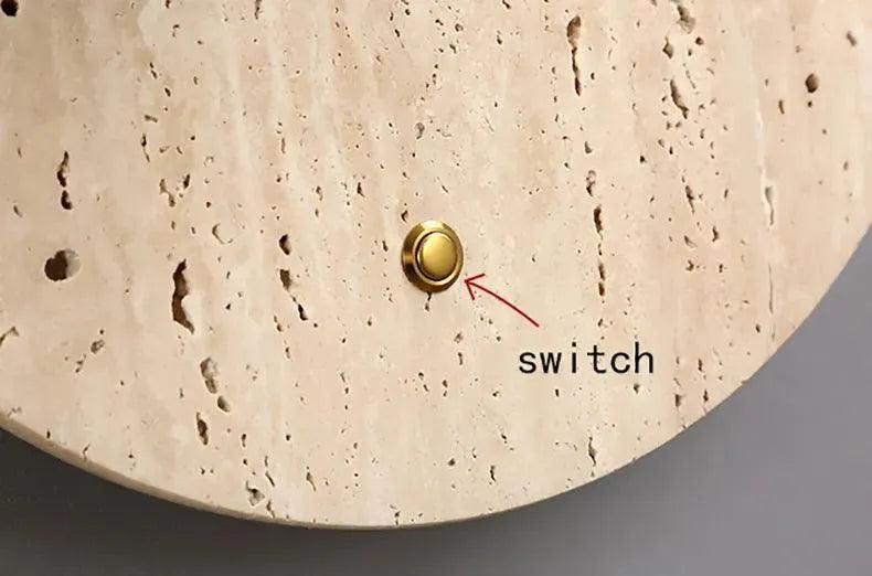 Vintage Natural Cave Stone Wall Lighting │ Modern Japanese Style LED Indoor Wall Mounted Lamp Light - Besontique Home