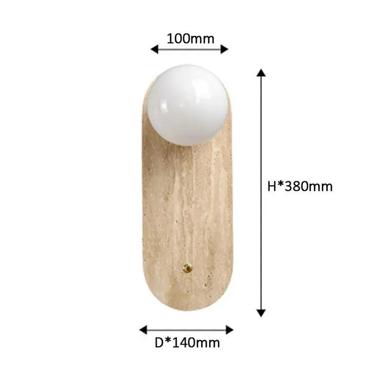 Vintage Natural Cave Stone Wall Lighting │ Modern Japanese Style LED Indoor Wall Mounted Lamp Light - Besontique Home