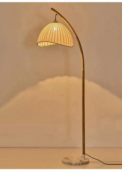 Vintage Retro style Bamboo Tall Floor Lamp - Besontique Home
