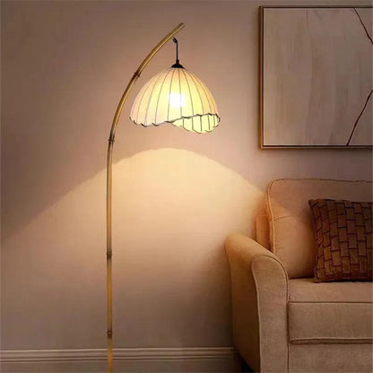 Vintage Retro style Bamboo Tall Floor Lamp - Besontique Home